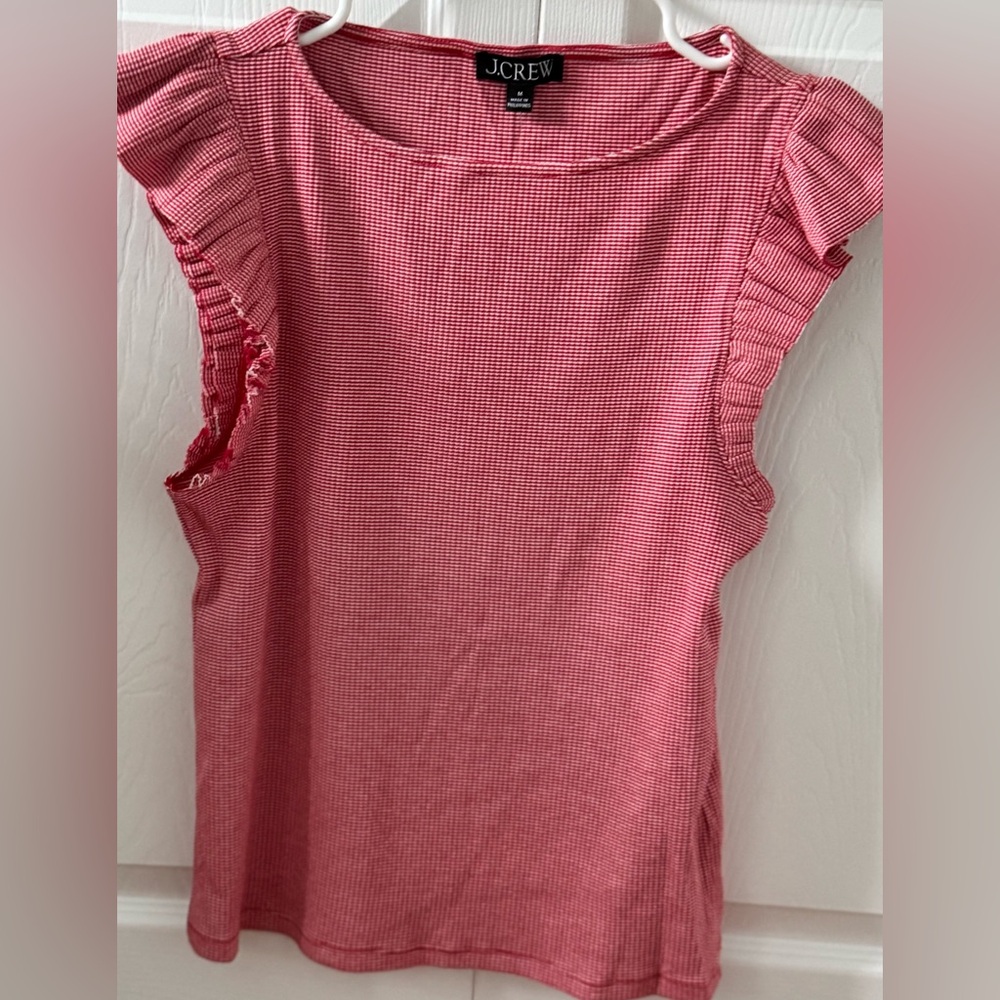 J. Crew Ruffle Sleeve Top